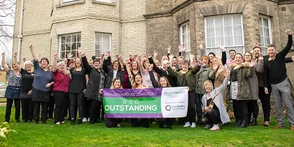 Harleston House in Lowestoft celebrates Outstanding CQC rating