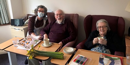 Tears of joy at New Malden care home